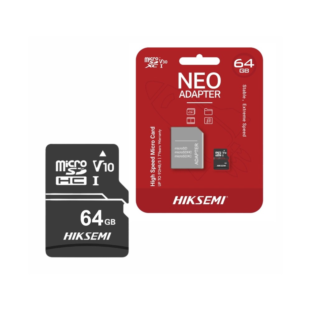 MICRO SD 64GB HIKSEMI CLASE 10 C1