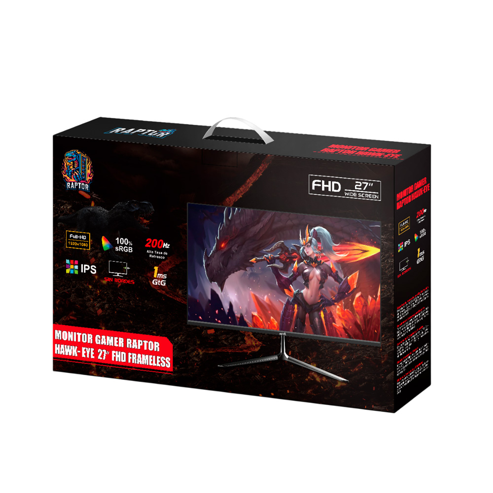 MONITOR 27 RAPTOR HAWK EYE FHD IPS 200HZ 1MS