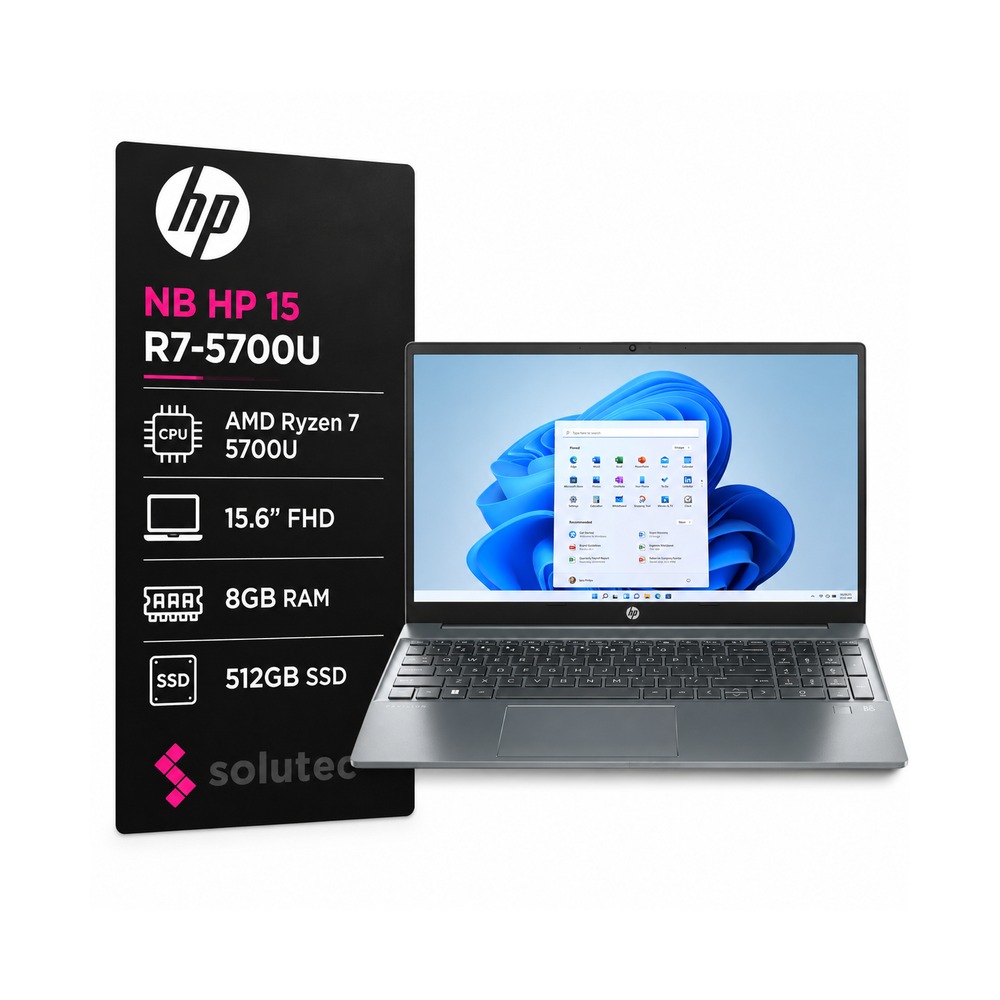 NB HP 15-EH1070WM R7-5700U 8GB 512GB 15.6" FHD